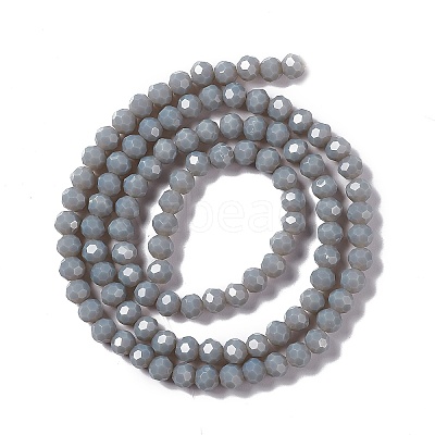 Faceted(32 Facets) Glass Beads Strands EGLA-J042-36B-15-1