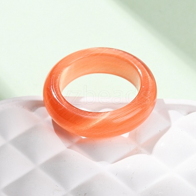 Cat Eye Finger Rings RJEW-G363-01B-11-1