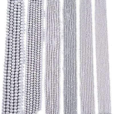 Electroplate Glass Beads Strands EGLA-A044-P8mm-A19-1