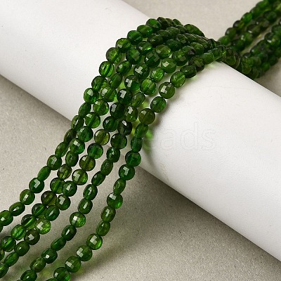 Natural Green Diopside Beads Strands G-F799-A02-01-1