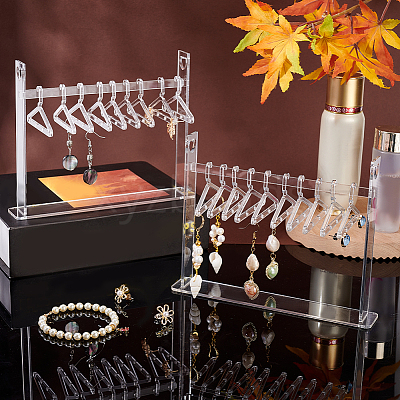 Transparent Acrylic Earring Display Hanging Stands EDIS-PH0001-47-1