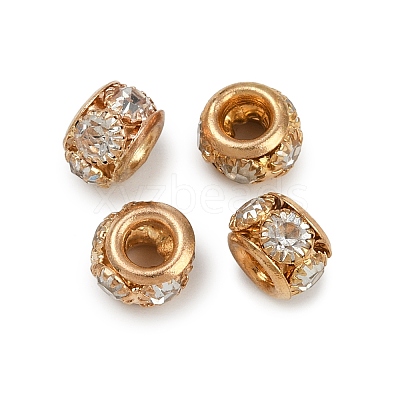 Brass Rhinestone Beads KK-U071-02A-01KCG-1