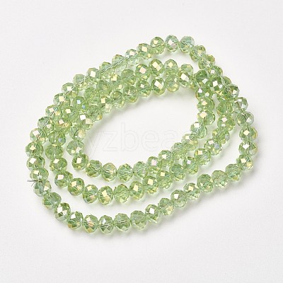 Electroplate Transparent Glass Beads Strands LS-EGLA-A034-T4mm-T08-1
