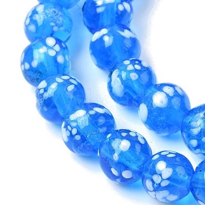 Handmade Lampwork Beads Strands LAMP-H071-01B-10-1