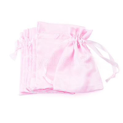 10Pcs Brocade Good Luck Fortune Drawstring Gift Blessing Bags PAAG-TADJ0001-01E-1