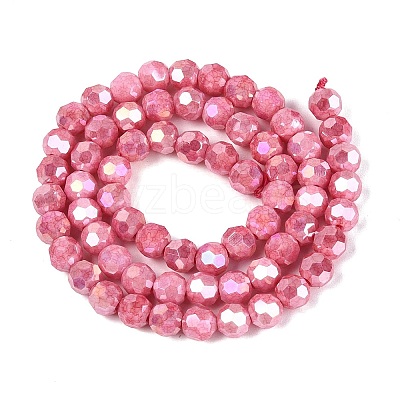 Anti-Tarnish Electroplate Glass Beads Strands EGLA-T021-6mm-15-13-1