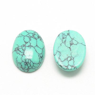 Synthetic Turquoise Cabochons G-R415-14x10-44-1