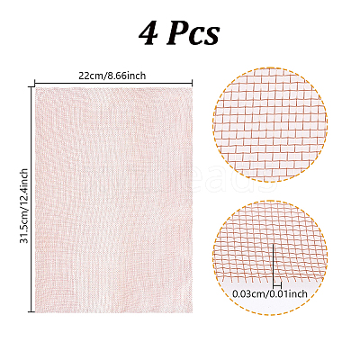 Brass Mesh Screen Sheets AJEW-WH0695-057-1