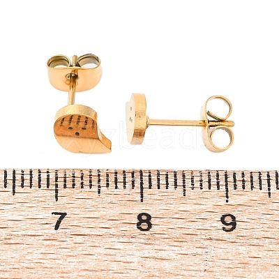 304 Stainless Steel Stud Earrings X-EJEW-P126-22-1