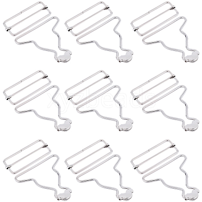 10 Sets Iron Gourd Buckle and In-line Buckle DIY-BBC0002-75B-P-1