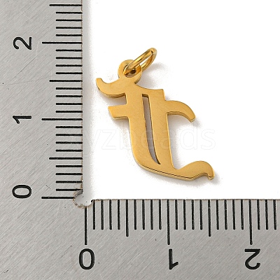 Ion Plating(IP) 304 Stainless Steel Charms STAS-I010-01G-F-1