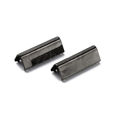 Brass Ribbon Crimp Ends KK-WH0046-34C-B-1