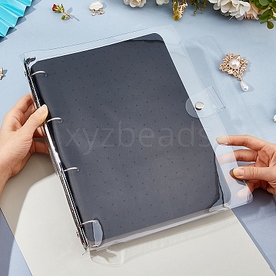 6 Pages Felt Brooches Collection Binder Book AJEW-WH0709-134A-1