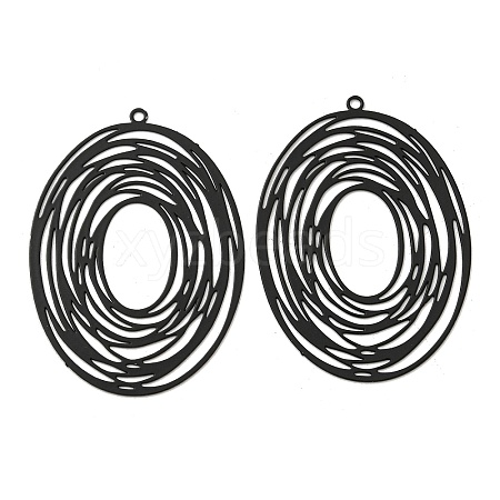 Spray Printed 430 Stainless Steel Pendants STAS-P359-01D-1