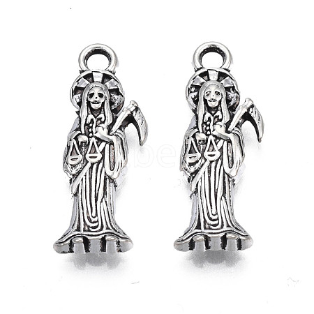 Tibetan Style Alloy Pendants TIBEP-N008-153-1