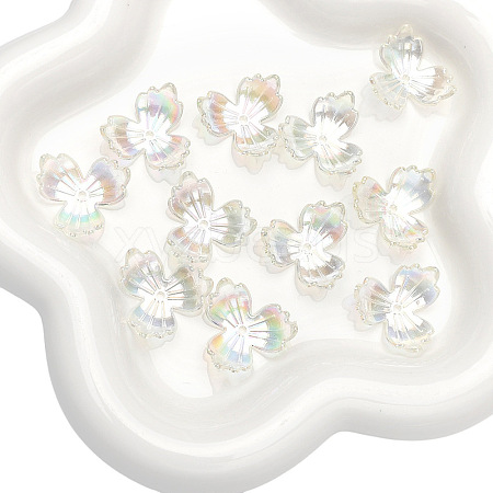 30Pcs Transparent Acrylic Beads PW-WGDDB1F-08-1