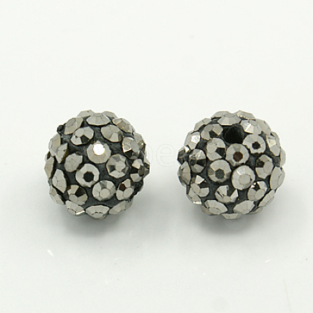 Polymer Clay Rhinestone Beads RB-N006-71-1