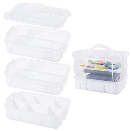3 Layers Plastic Handled Organizers Boxes CON-WH0095-212A-1