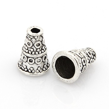 Tibetan Style Alloy Bead Cone LF0806Y-NF-1