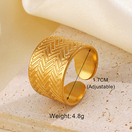 304 Stainless Steel Cuff Rings FS-WG5A8AF-04-1