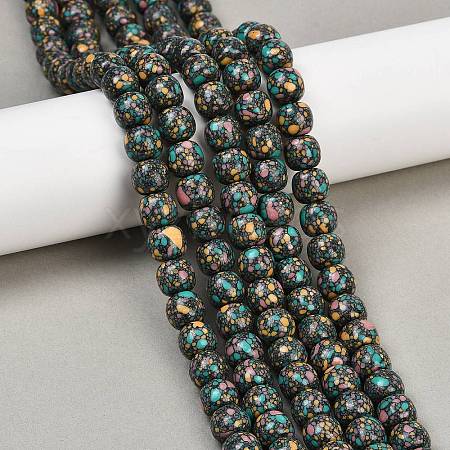 Natural Agate Beads Strands G-U030-D01-10mm-1