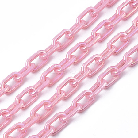 Acrylic Opaque Cable Chains PACR-N009-002G-1