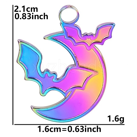 304 Stainless Steel Pendants PW-WG69973-02-1