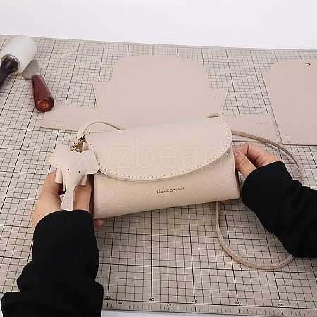 DIY Imitation Leather Women's Crossbody Handbag Making Kits PW-WG231C7-01-1