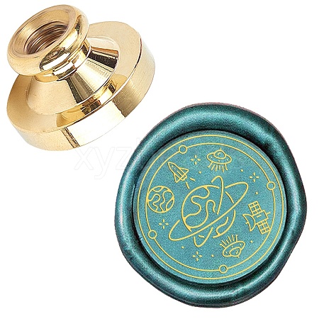 Wax Seal Brass Stamp Head AJEW-WH0209-155-1