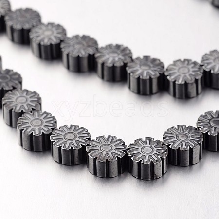 Non-magnetic Synthetic Hematite Bead Strands G-F300-56-09-1