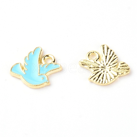 Zinc Alloy Enamel Charms PALLOY-TAC0022-10C-1