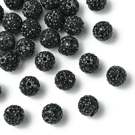 30Pcs Pave Disco Ball Beads RB-YW0001-14I-1