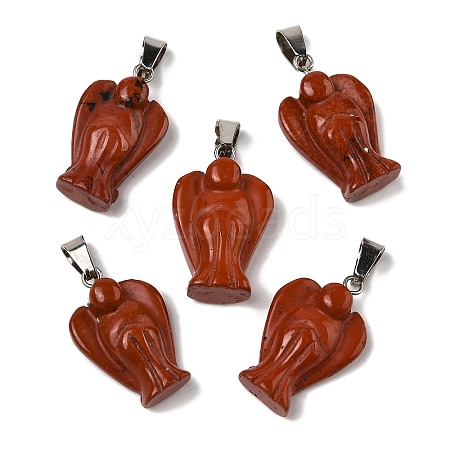 Natural Red Jasper Pendants G-B127-10P-11-1