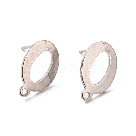 Non-Tarnish 201 Stainless Steel Stud Earring Findings STAS-K241-03P-1