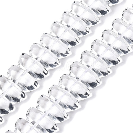 Transparent Glass Beads Strands GLAA-N001-51-1