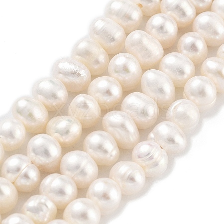 Natural Cultured Freshwater Pearl Beads Strands PEAR-C003-28-1