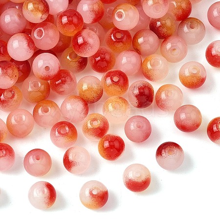 400Pcs Baking Paint Transparent Glass Beads DGLA-YW0001-61E-1
