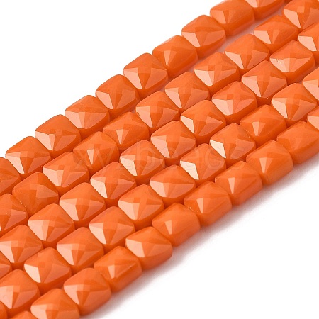 Opaque Glass Beads Strands GLAA-L050-C18-1