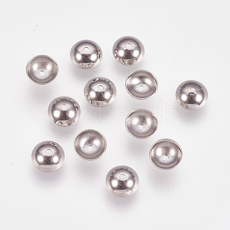 Non-Tarnish Apetalous 201 Stainless Steel Bead Caps STAS-L205-13F-1