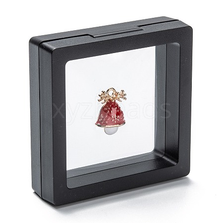 Square Transparent PE Thin Film Suspension Jewelry Display Box CON-D009-01B-03-1