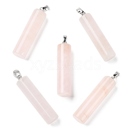 Natural Rose Quartz Pendants G-E603-02P-04-1