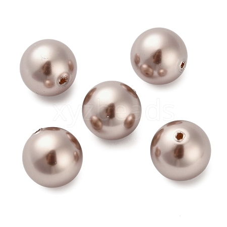 Baking Painted Pearlized Glass Pearl Round Beads HY-Q001-02C-02-1