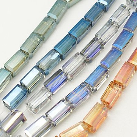 Electroplate Glass Beads EGLA-J023-12x6mm-M-1
