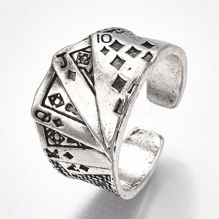 Alloy Cuff Finger Rings RJEW-T006-23-1