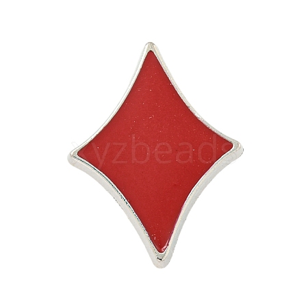 Poker Black Alloy Brooches JEWB-I030-11C-1