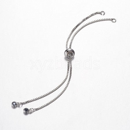 Brass Chain Bracelet Making KK-G290-09P-1