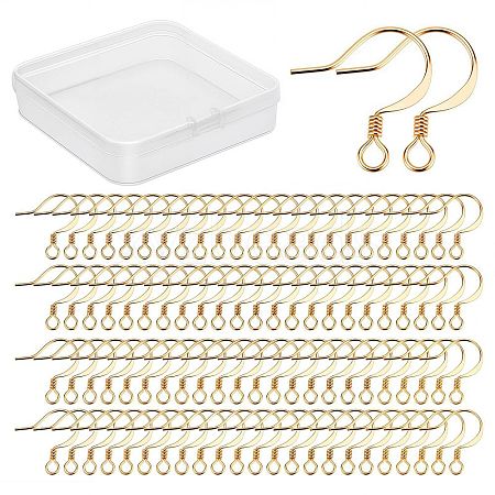 200Pcs Brass Earring Hooks KK-CN0001-35-1