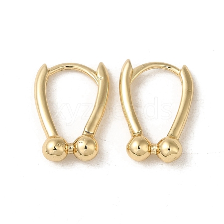 Brass Hoop Earring EJEW-L271-12KCG-01-1