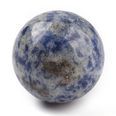 Natural Blue Spot Jasper No Hole Sphere Beads G-I367-05B-1