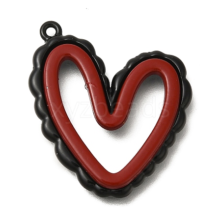 Red and Black Double Screen Alloy Pendants FIND-Z067-01B-06-1